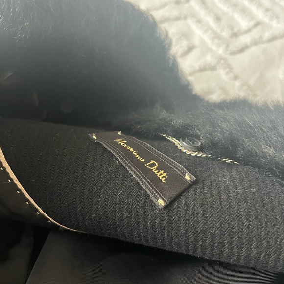 Massimo Dutti Black Dress Coat - Picture 4 of 7